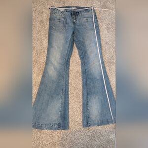 Stylish Light Blue Flare Jeans for Women